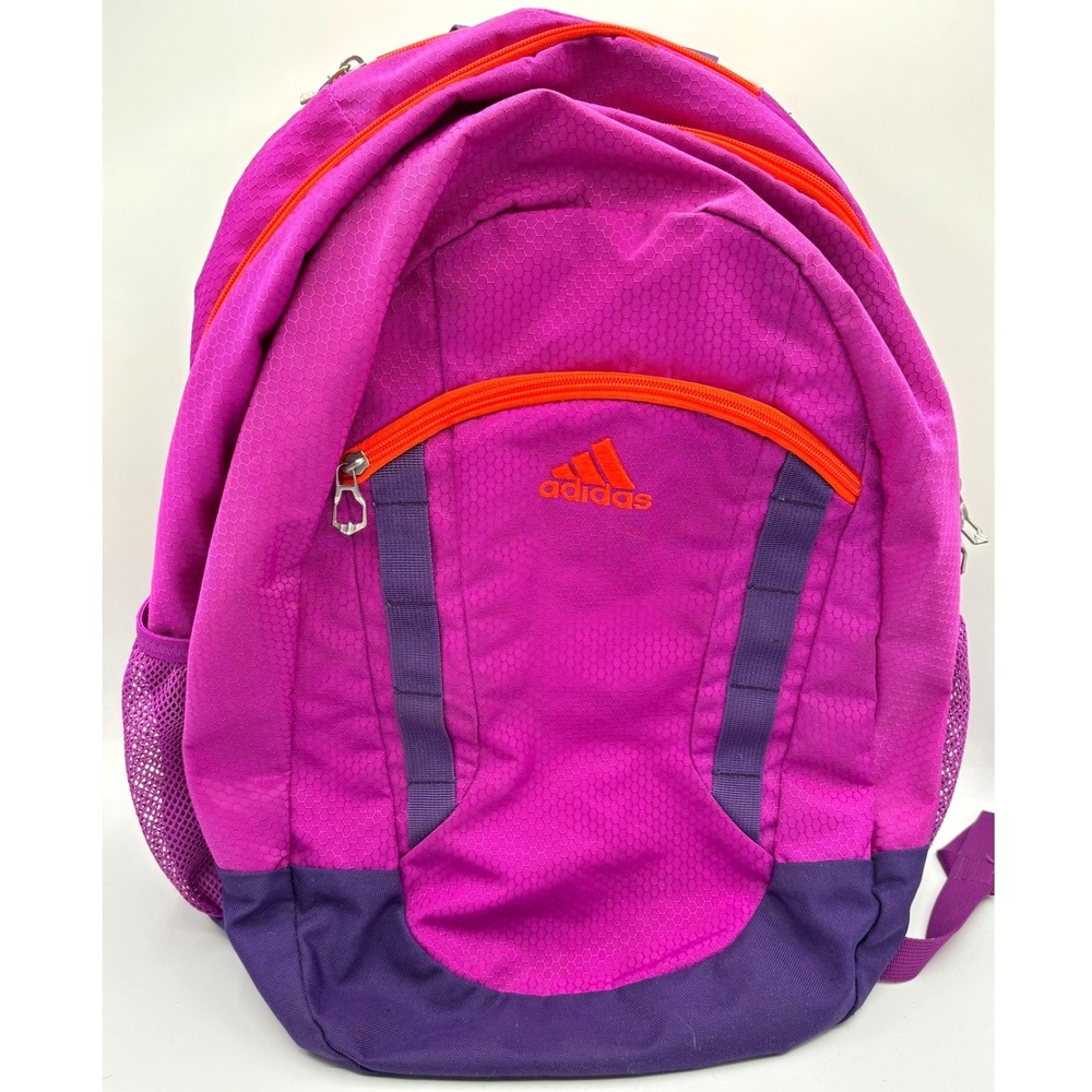 Adidas LoadSpring Backpack Pink Purple Orange 0127947 Honeycomb Ripstop Bag - Picture 1 of 15